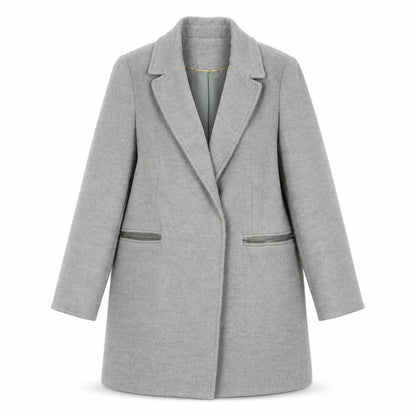 Womens UK Size 8 Topshop Grey Overcoat