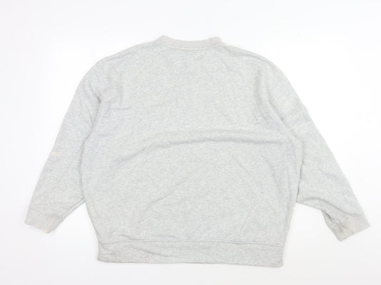 Adidas Grey Unisex Pullover Sweatshirt S