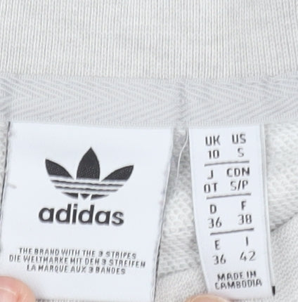 Adidas Grey Unisex Pullover Sweatshirt S