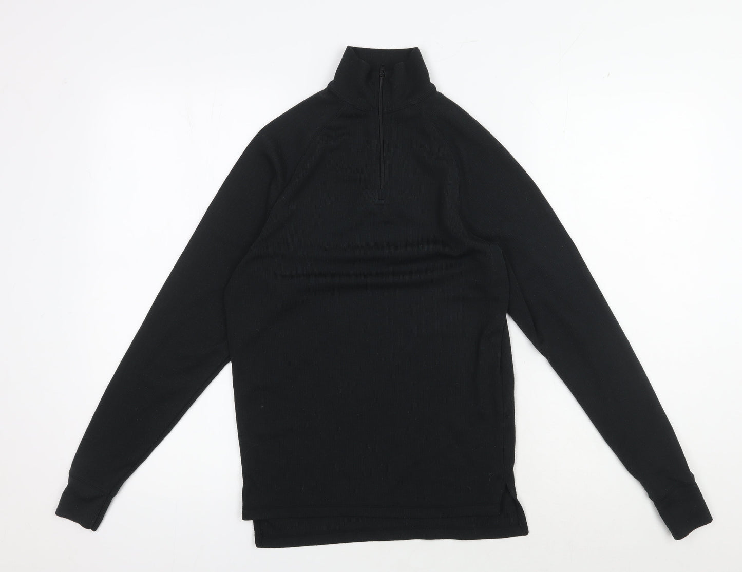 Trespass Unisex Black Pullover 2XS, High Neck, 1/4 Zip