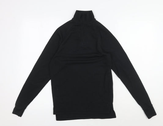 Trespass Unisex Black Pullover 2XS, High Neck, 1/4 Zip