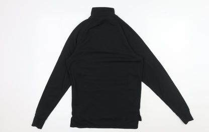 Trespass Unisex Black Pullover 2XS, High Neck, 1/4 Zip