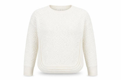 Womens UK Size 10 Apricot Ivory Pullover Jumper