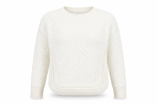 Womens UK Size 10 Apricot Ivory Pullover Jumper