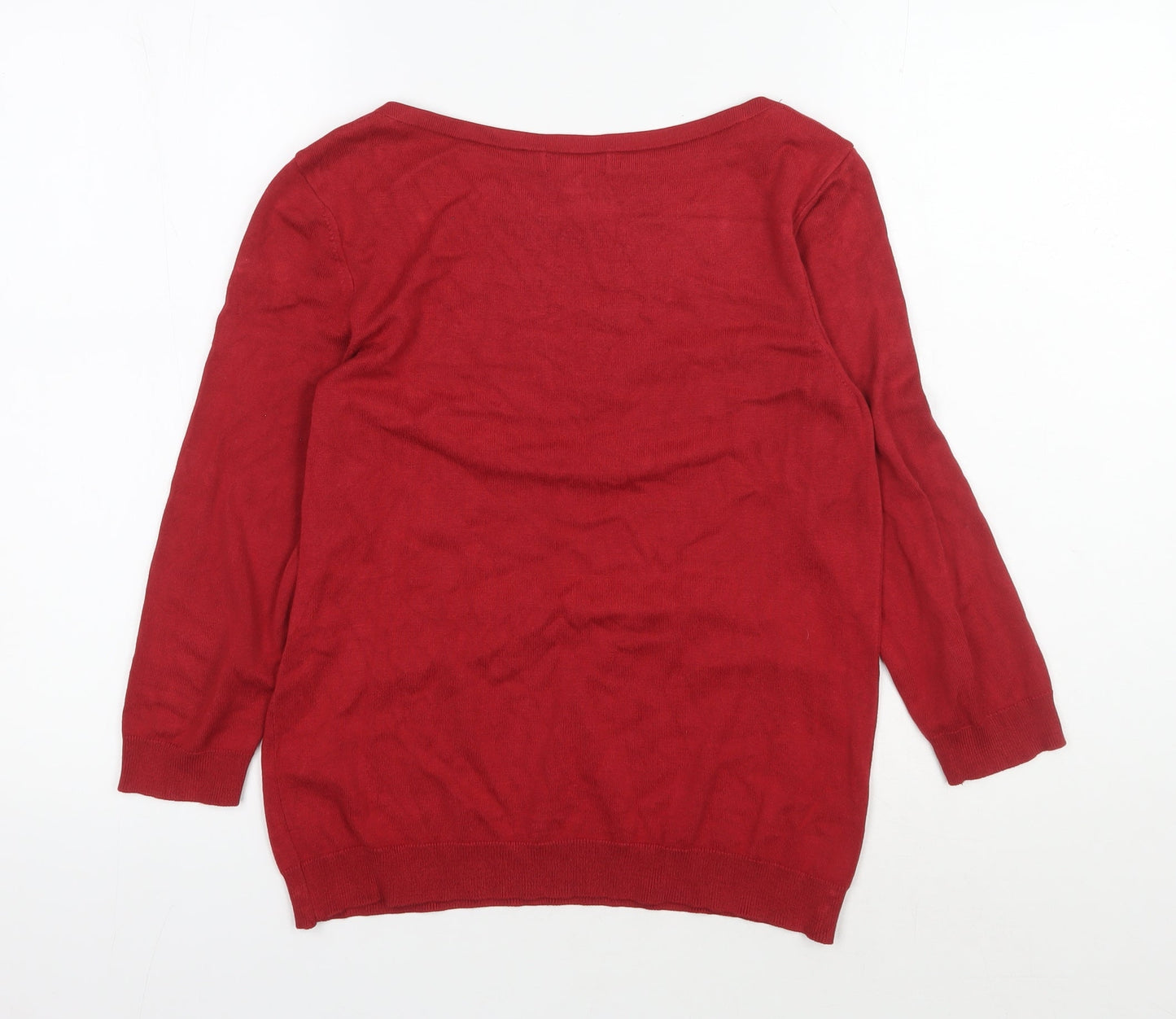 Womens UK Size 10 Monsoon Red Pullover Jumper