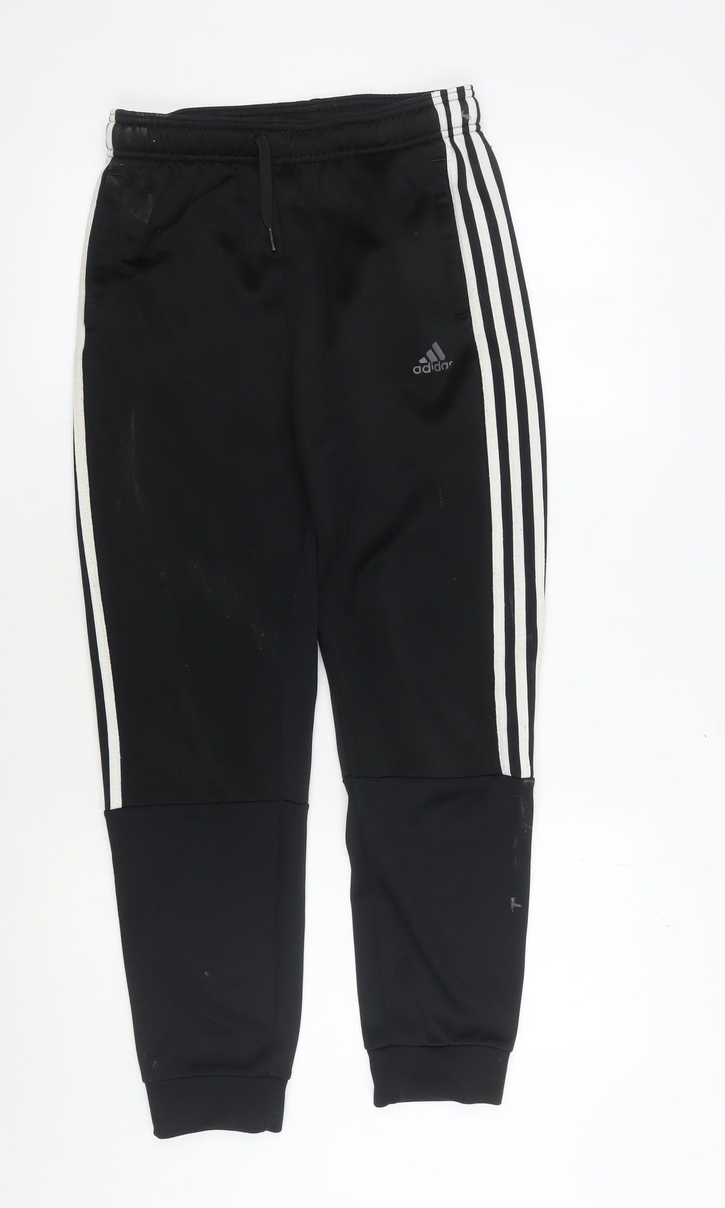 adidas Boys Black Track Pants 14 Years Regular Fit