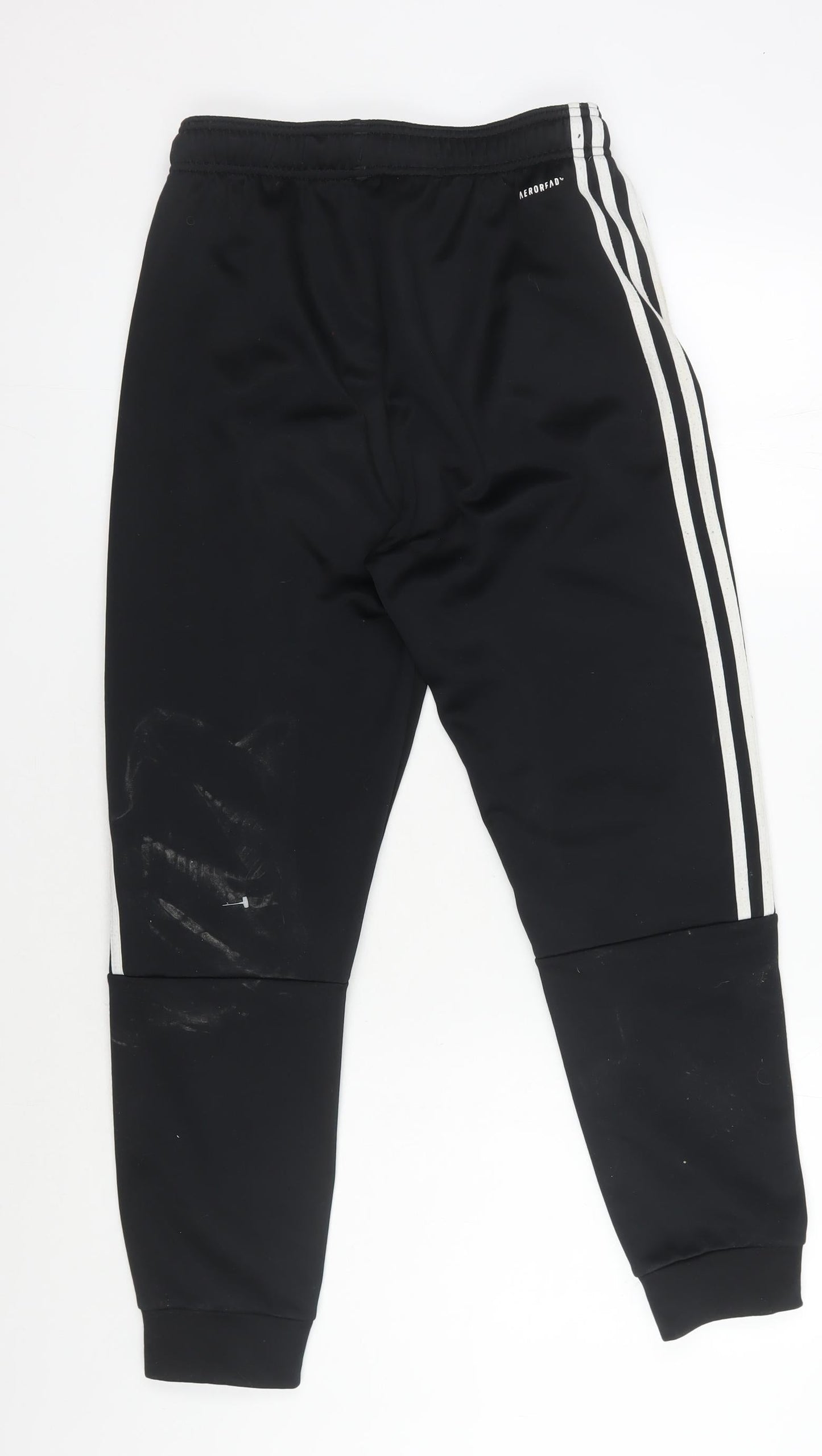 adidas Boys Black Track Pants 14 Years Regular Fit