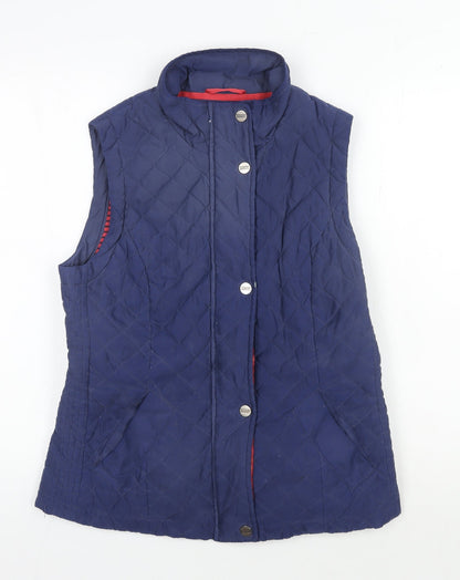 Womens UK Size M Marks and Spencer Blue Quilted Coat