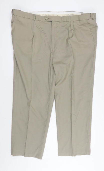 Mens UK Size 2XL Peter Christian   Beige Trousers