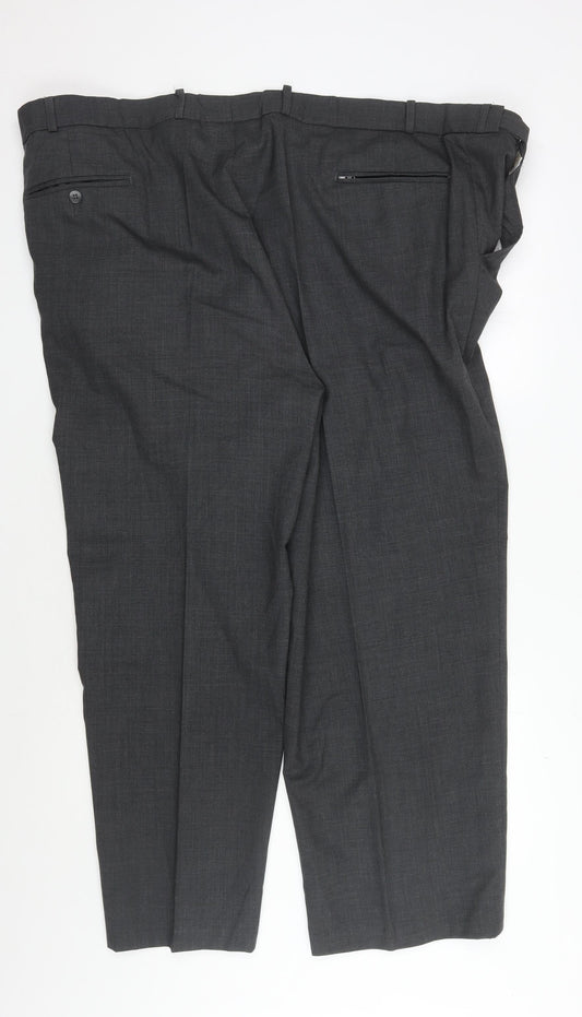 Peter Christian Men's Grey Wool Trousers 48