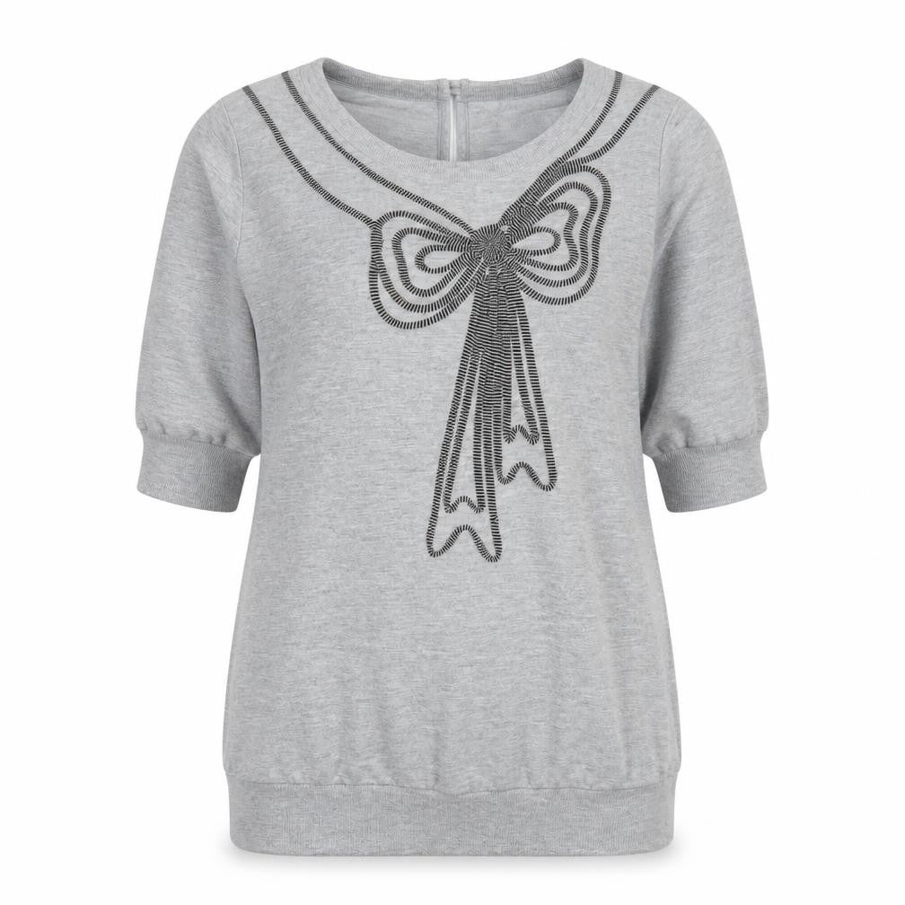 Womens UK Size 10 Ted Baker Grey Basic T-Shirt