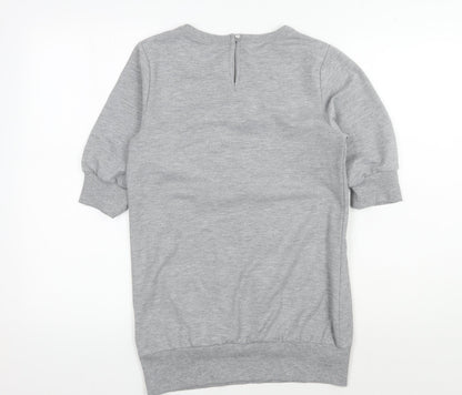 Womens UK Size 10 Ted Baker Grey Basic T-Shirt