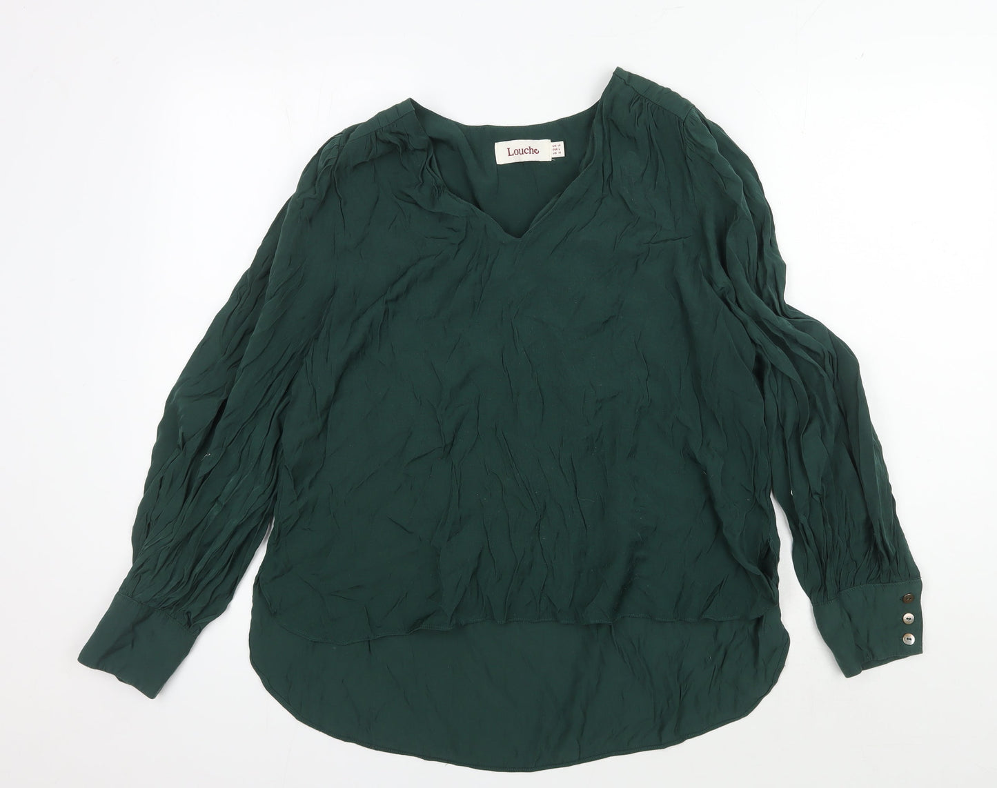 Womens UK Size 14 Louche Green  Blouse