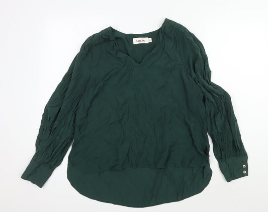 Womens UK Size 14 Louche Green  Blouse