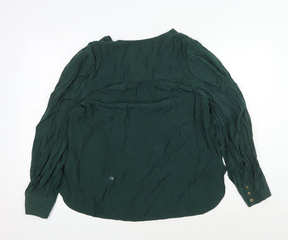 Womens UK Size 14 Louche Green  Blouse