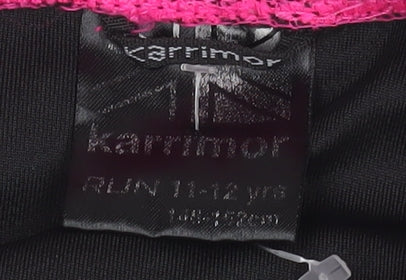 Karrimor Girls Black Running Leggings 11-12 Years Reflective