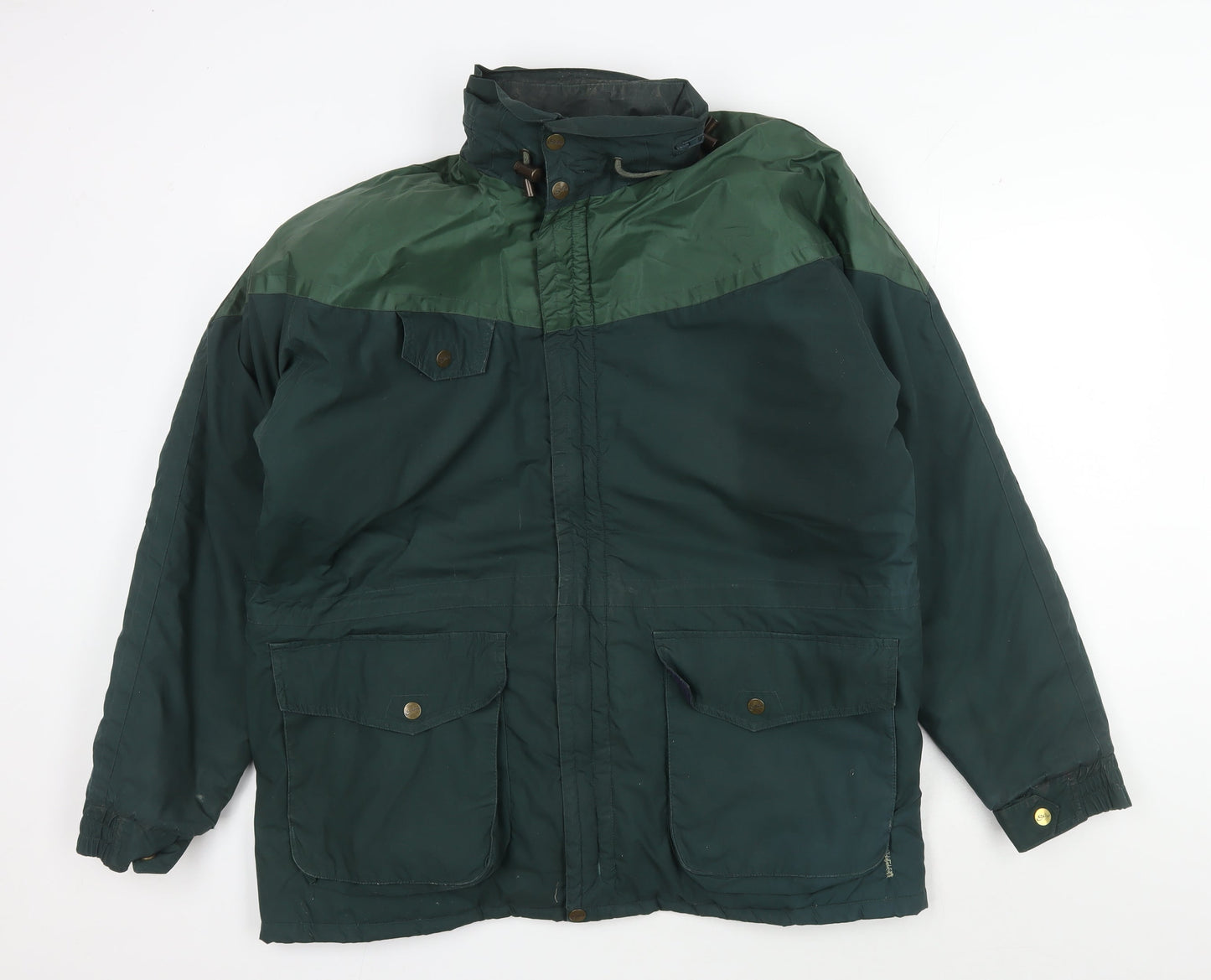 Mens UK Size S Shires Green Parka Coat