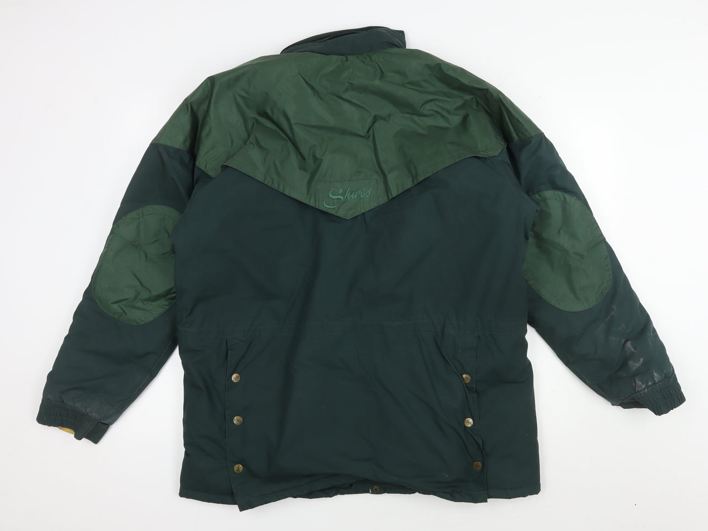 Mens UK Size S Shires Green Parka Coat