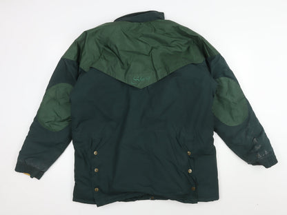 Mens UK Size S Shires Green Parka Coat