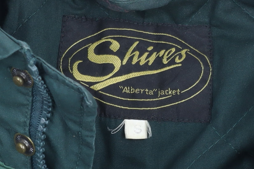 Mens UK Size S Shires Green Parka Coat