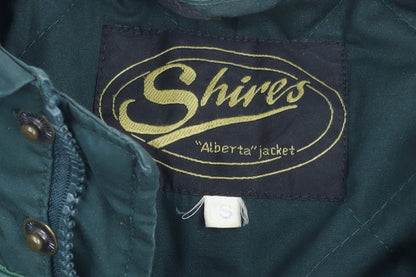 Mens UK Size S Shires Green Parka Coat
