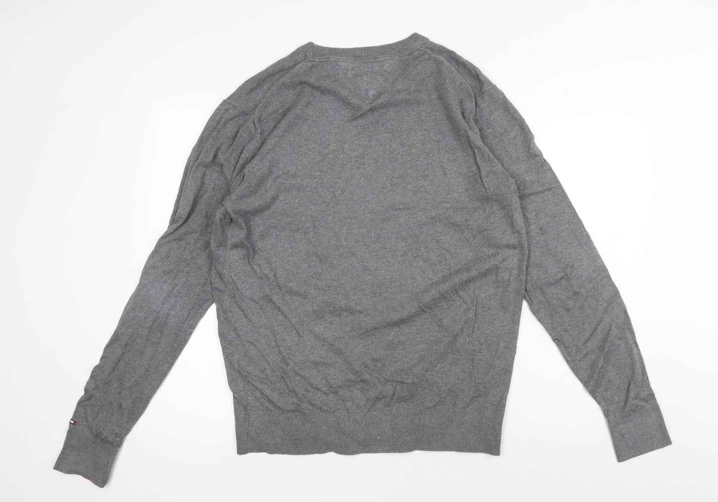 Tommy Hilfiger Men’s Grey Pullover L - Classic Style