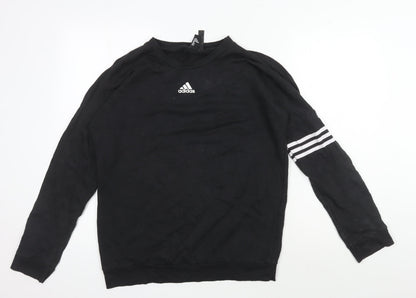 Adidas Black Unisex Pullover Sweatshirt Size 10