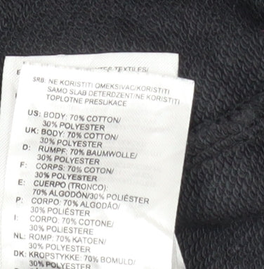 Adidas Black Unisex Pullover Sweatshirt Size 10