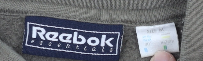 Mens UK Size M Reebok Green Pullover Sweatshirt