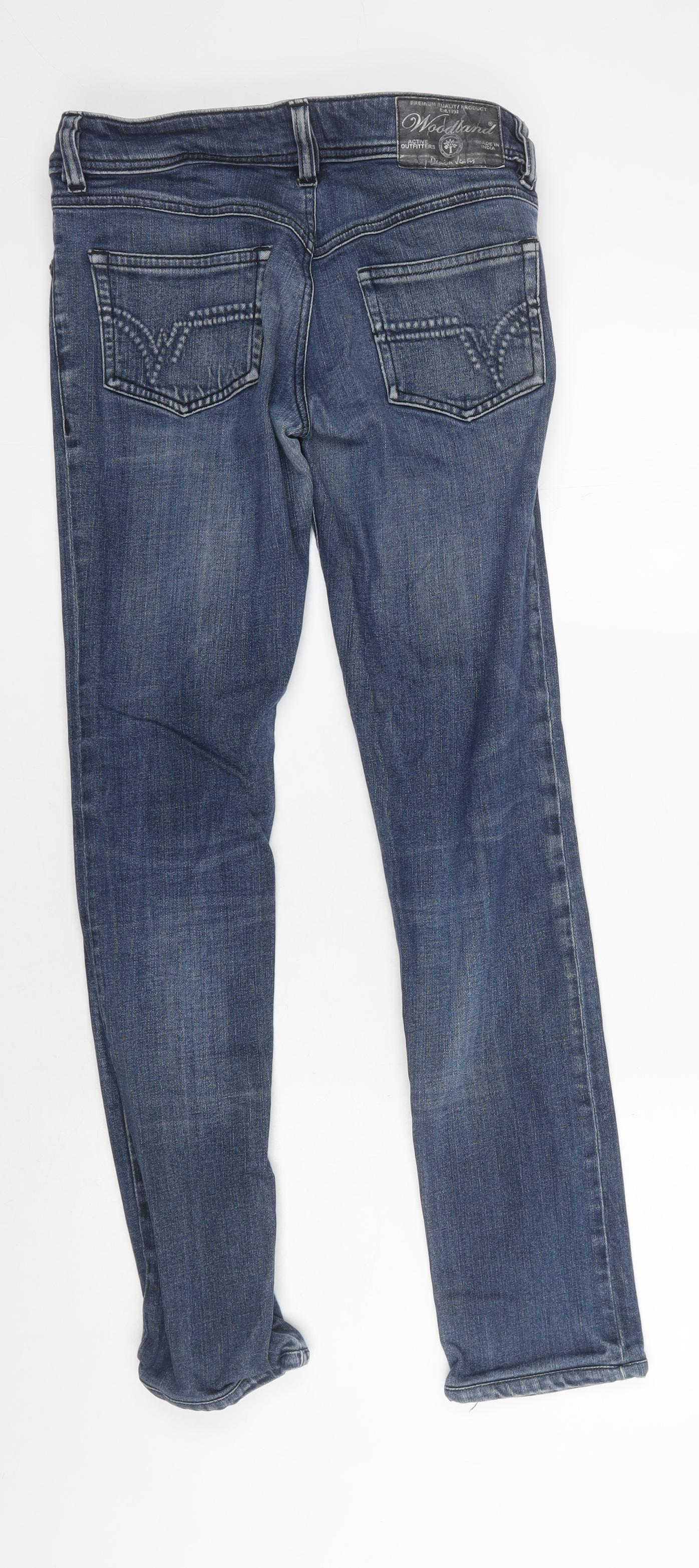 Woodland Men's Blue Straight Jeans Size 28