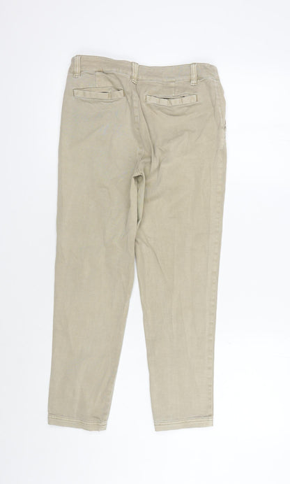 Womens UK Size 8 Oasis Regular Fit Chino Beige Trousers