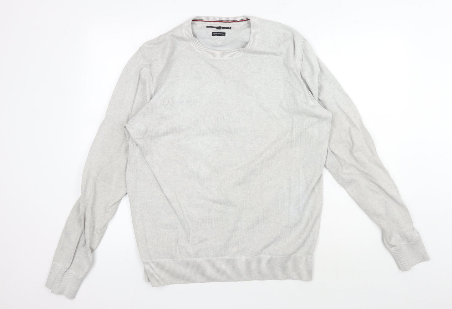 Tommy Hilfiger Men's Grey Pullover Jumper Size L