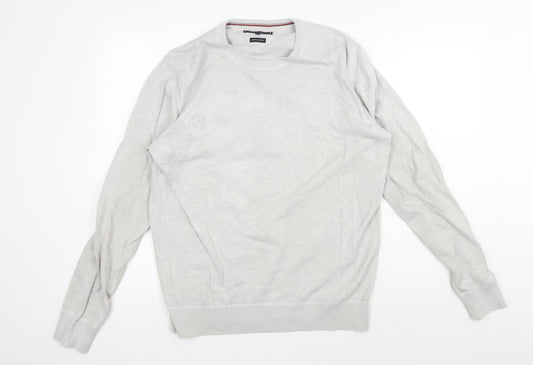 Tommy Hilfiger Men's Grey Pullover Jumper Size L