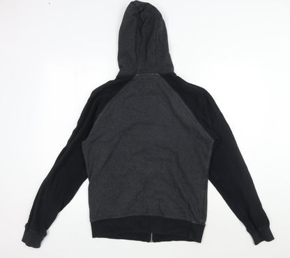Mens UK Size S Penguin Black Full Zip Hoodie