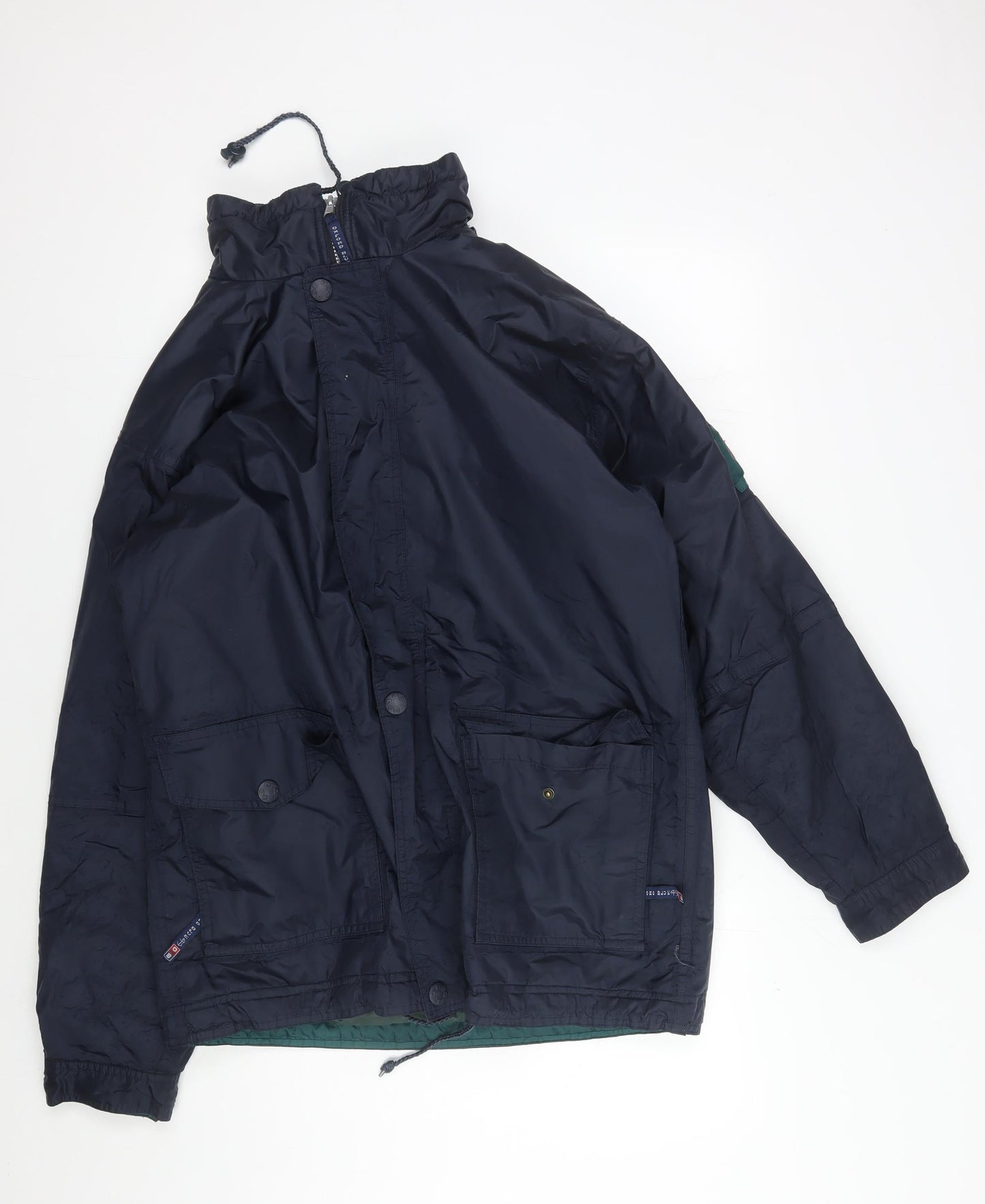 Mens UK Size M Oxford Blue Blue Windbreaker Coat
