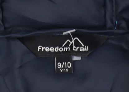 Freedom Trail Girls Blue Puffer Jacket 9-10 Years
