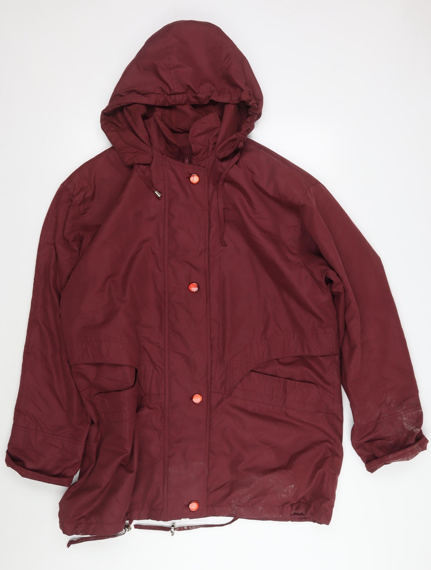 Womens UK Size XL Klass Collection Red Parka Coat