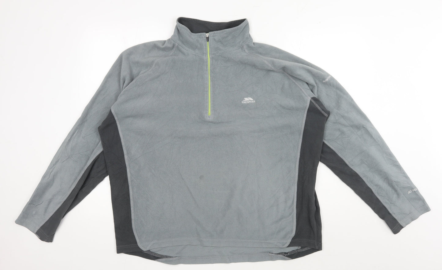 Mens UK Size XL Trespass Grey 1/4 Zip Sweatshirt