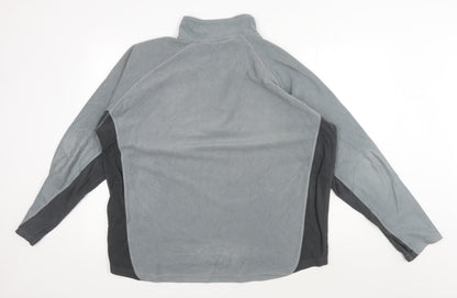 Mens UK Size XL Trespass Grey 1/4 Zip Sweatshirt
