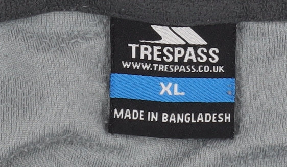 Mens UK Size XL Trespass Grey 1/4 Zip Sweatshirt
