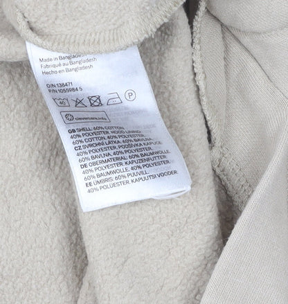 H&M Women's Beige Hoodie XL Cotton Blend