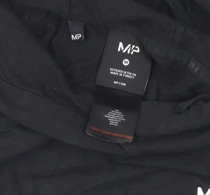 Unisex Adults UK Size M MP Black Pullover Hoodie