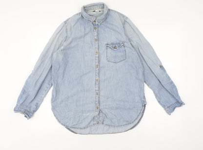 BDG Women's Blue Denim Button-Up Shirt Size S