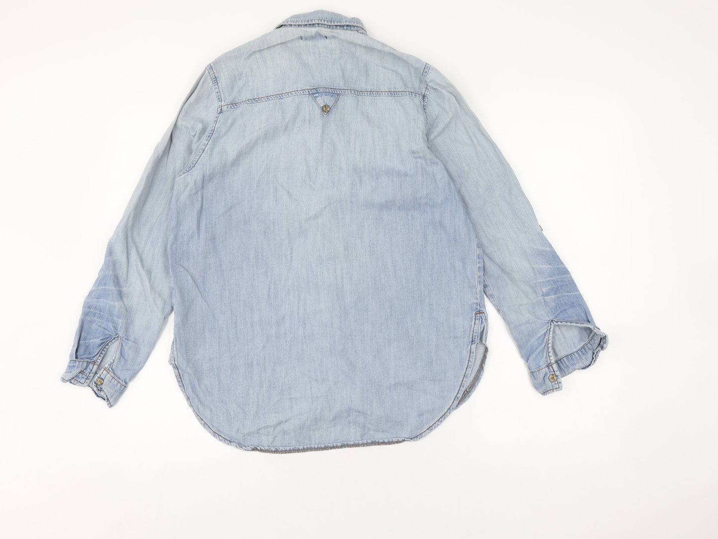 BDG Women's Blue Denim Button-Up Shirt Size S