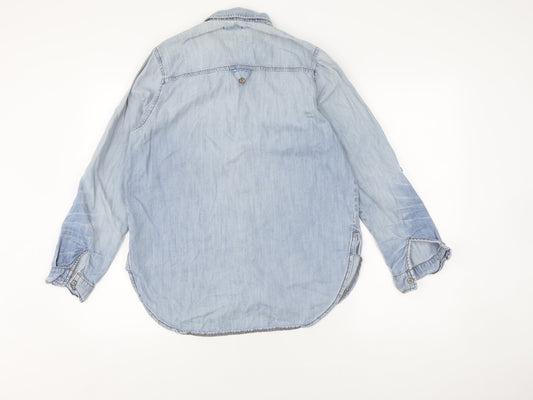 BDG Women's Blue Denim Button-Up Shirt Size S