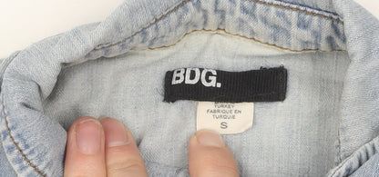 BDG Women's Blue Denim Button-Up Shirt Size S