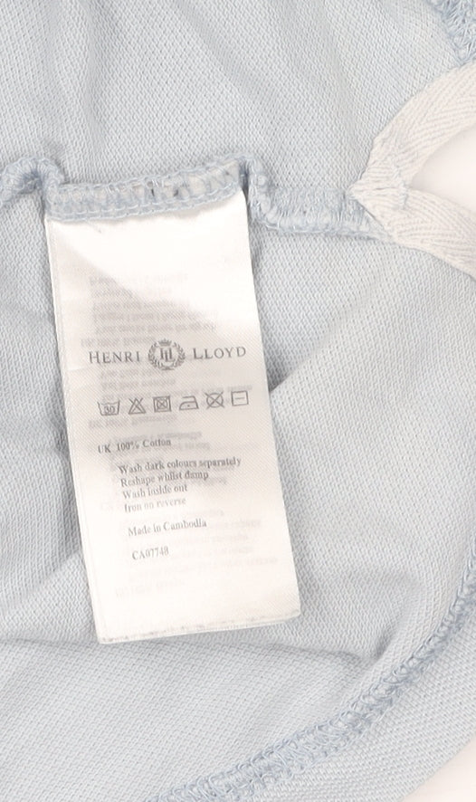 Henri Lloyd Men's Blue Polo Shirt Size M Regular Fit