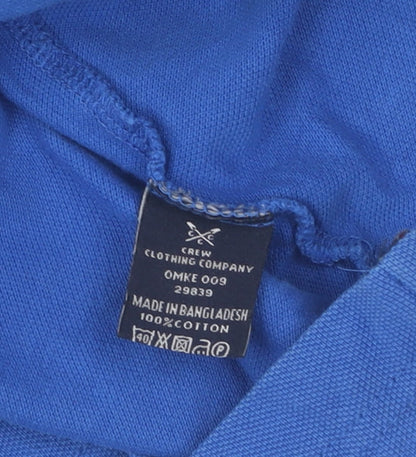 Crew Clothing Men's Blue Polo Shirt Size M - Casual Style