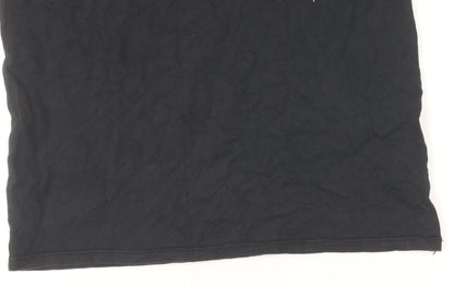 Nike Men's Black Athletic Fit T-Shirt S Solid Logo