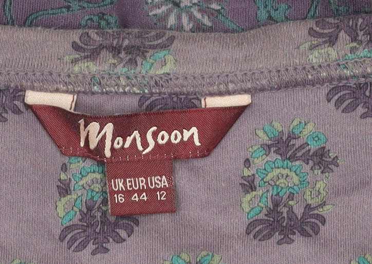 Womens UK Size 16 Monsoon Purple Pullover Jumper